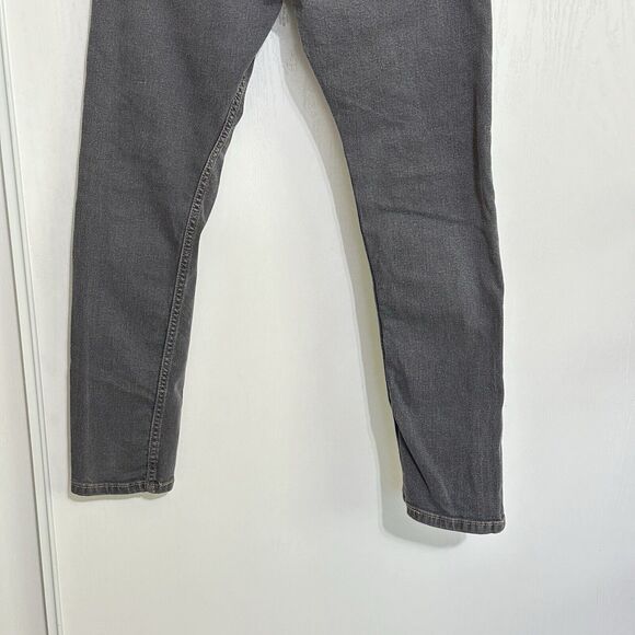 Vintage Levis 502 Jeans Mens Straight 28x30 Light Gray skater Button Fly Stretch - Picture 7 of 16